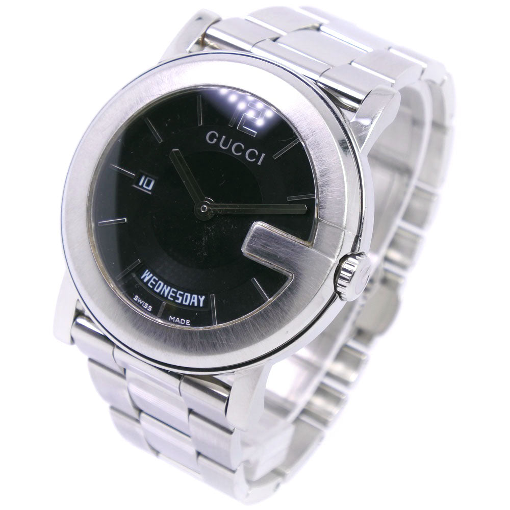 GUCCI Watches Quartz 101M Stainless Steel black Day date G Chrono Collection black dial unisex(Unisex)