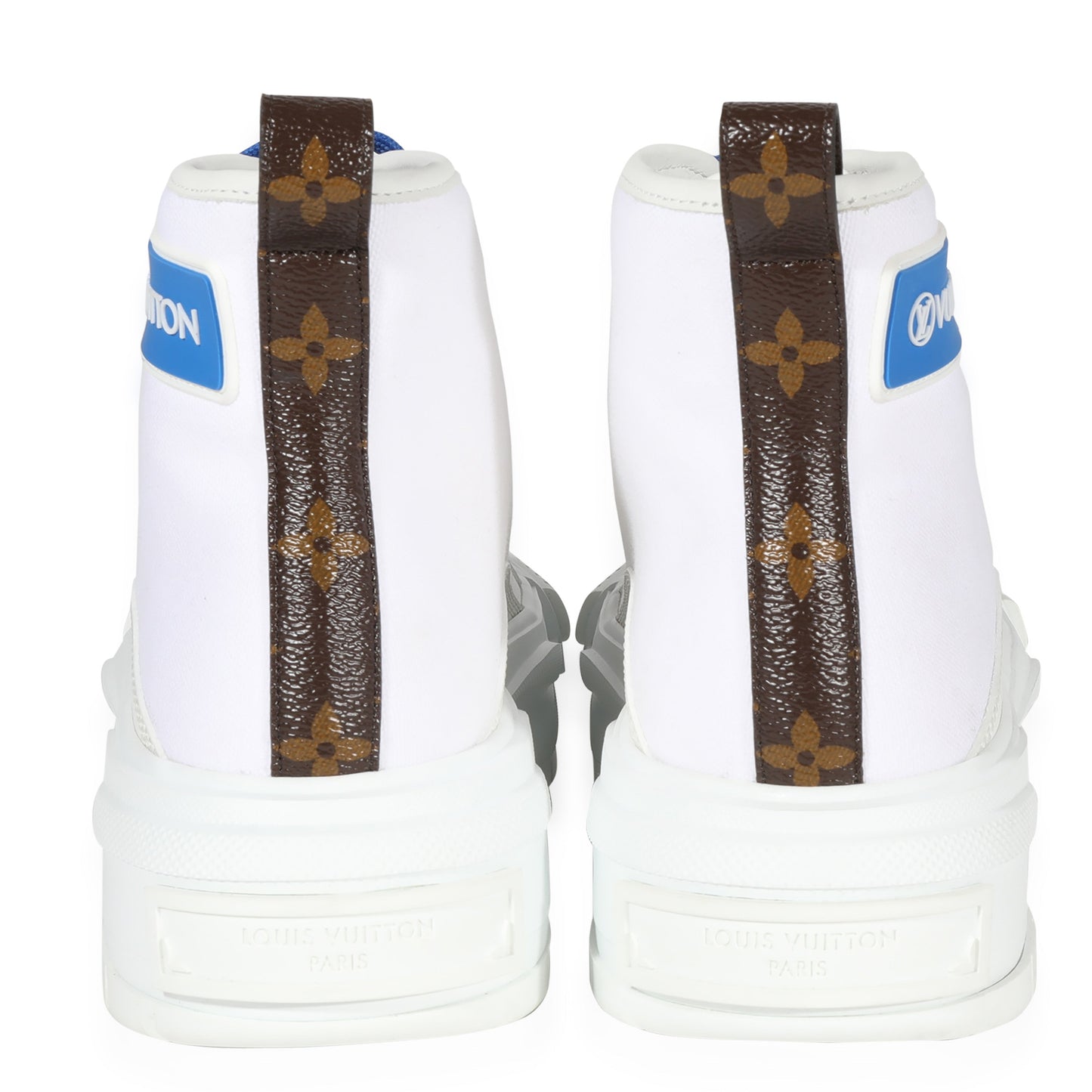 Louis Vuitton Squad Sneaker Boot White Blue