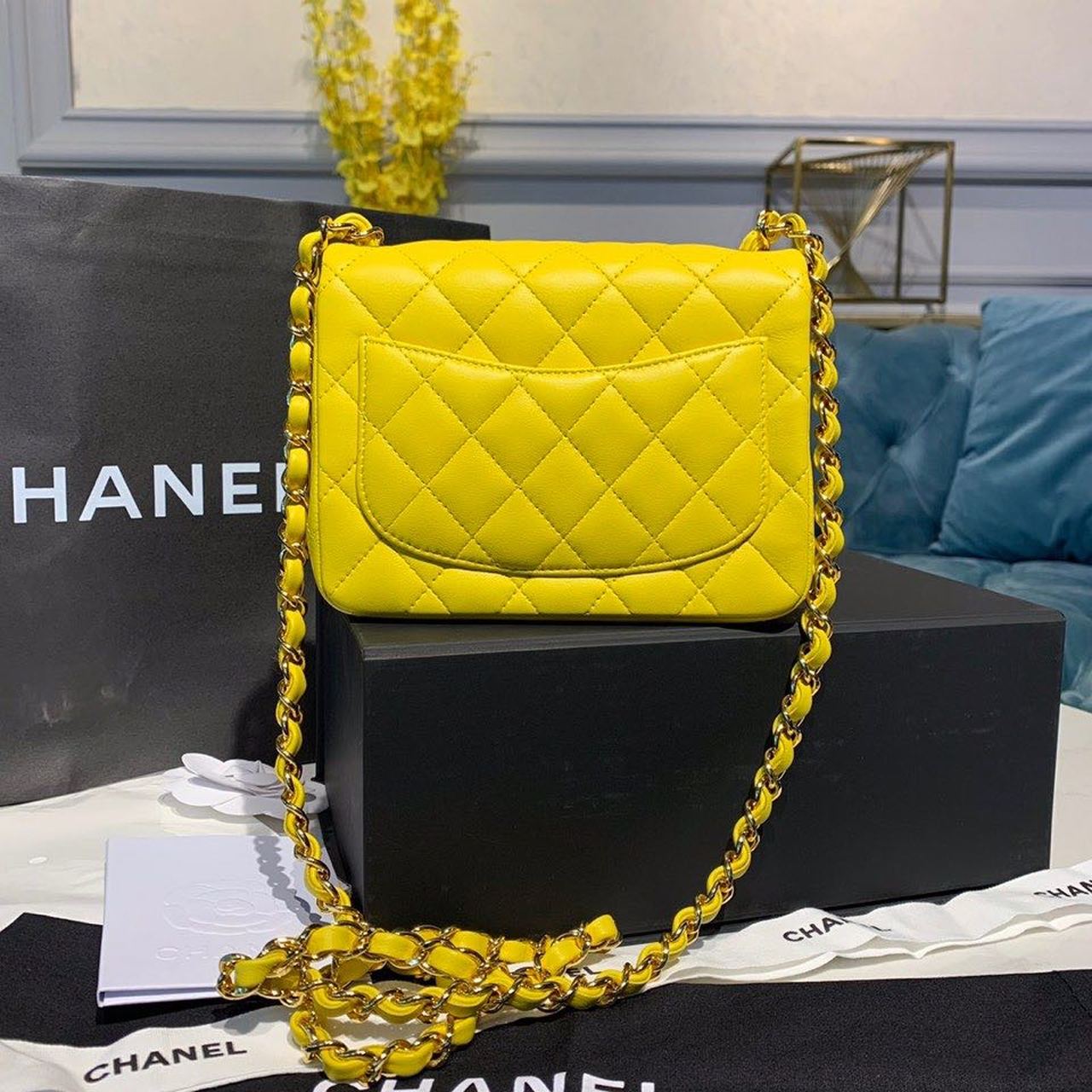 CHLMini Top Qualityap Bag Yellow For Women Bags, Shoulder And Crossbody Bags 6.7in/17cm A35200