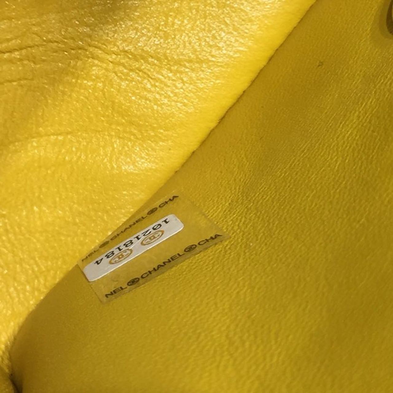 CHLMini Flap Bag Caviar Yellow For Women, Women’s Bags, Shoulder And Crossbody Bags 6.7in/17cm A35200