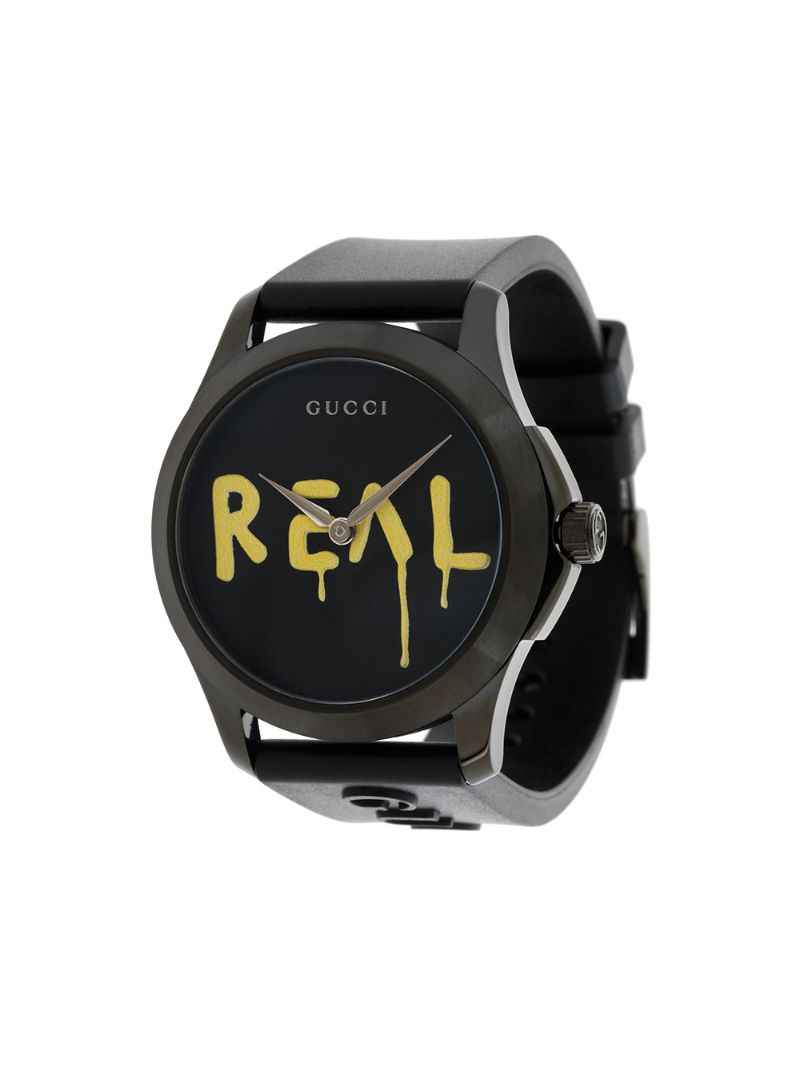 Gucci - GucciGhost G-Timeless watch - unisex - Rubber/stainless steel - One Size - Black