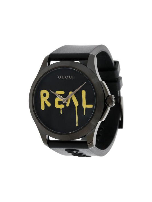 Gucci - GucciGhost G-Timeless watch - unisex - Rubber/stainless steel - One Size - Black
