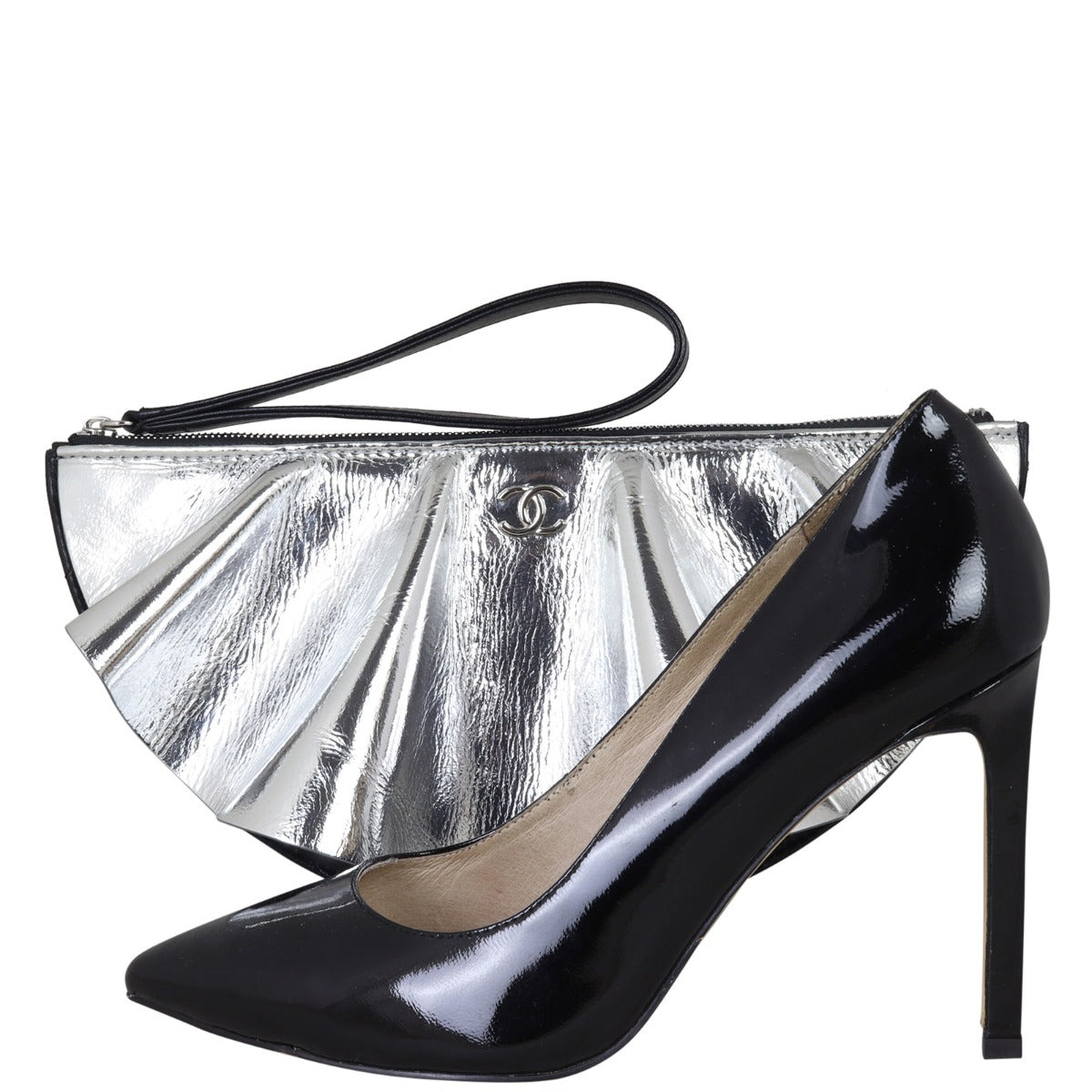 Chanel Coco Opera Metallic Wave Clutch
