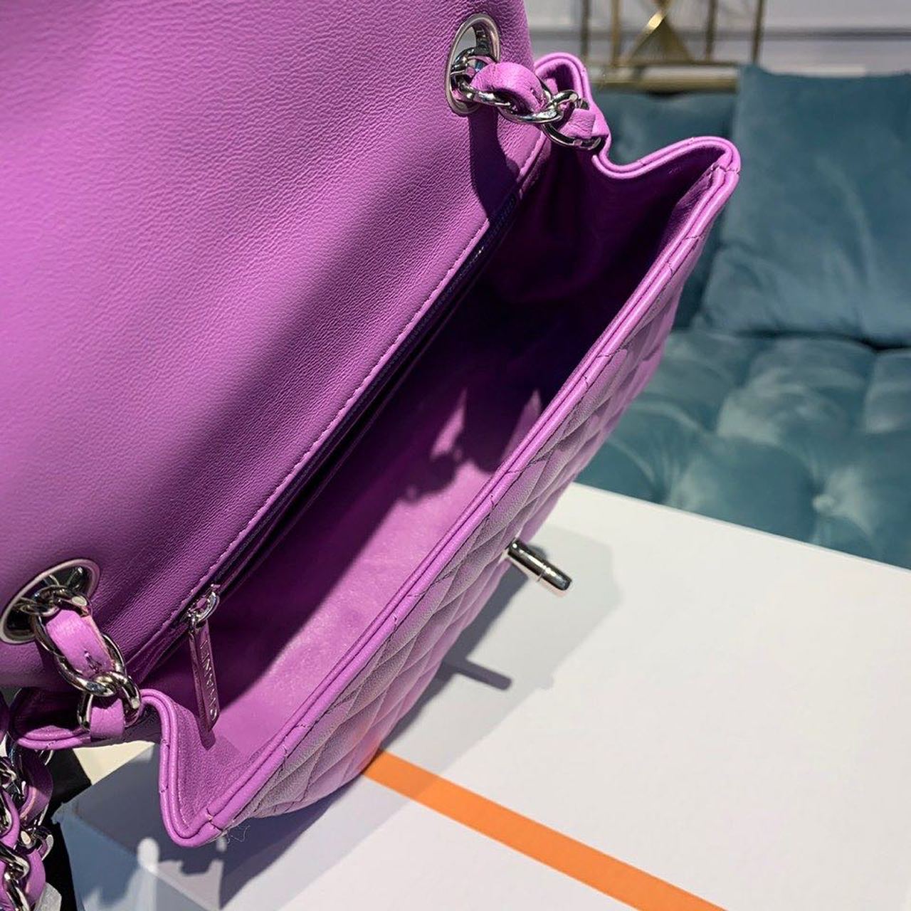 CHLMini Flap Bag Purple For Women, Women’s Bags, Shoulder And Crossbody Bags 6.7in/17cm A35200