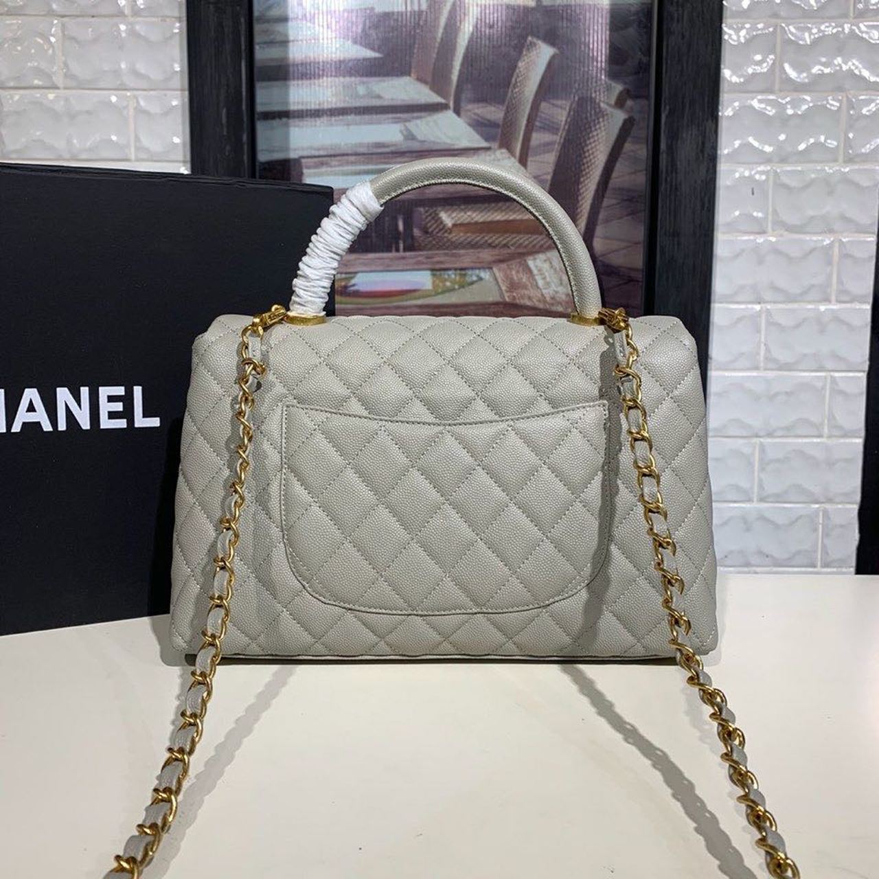 CHLLarge Top Qualityap Bag With Top Handle Grey For Women Handbags, Shoulder And Crossbody Bags 11in/28cm A92991