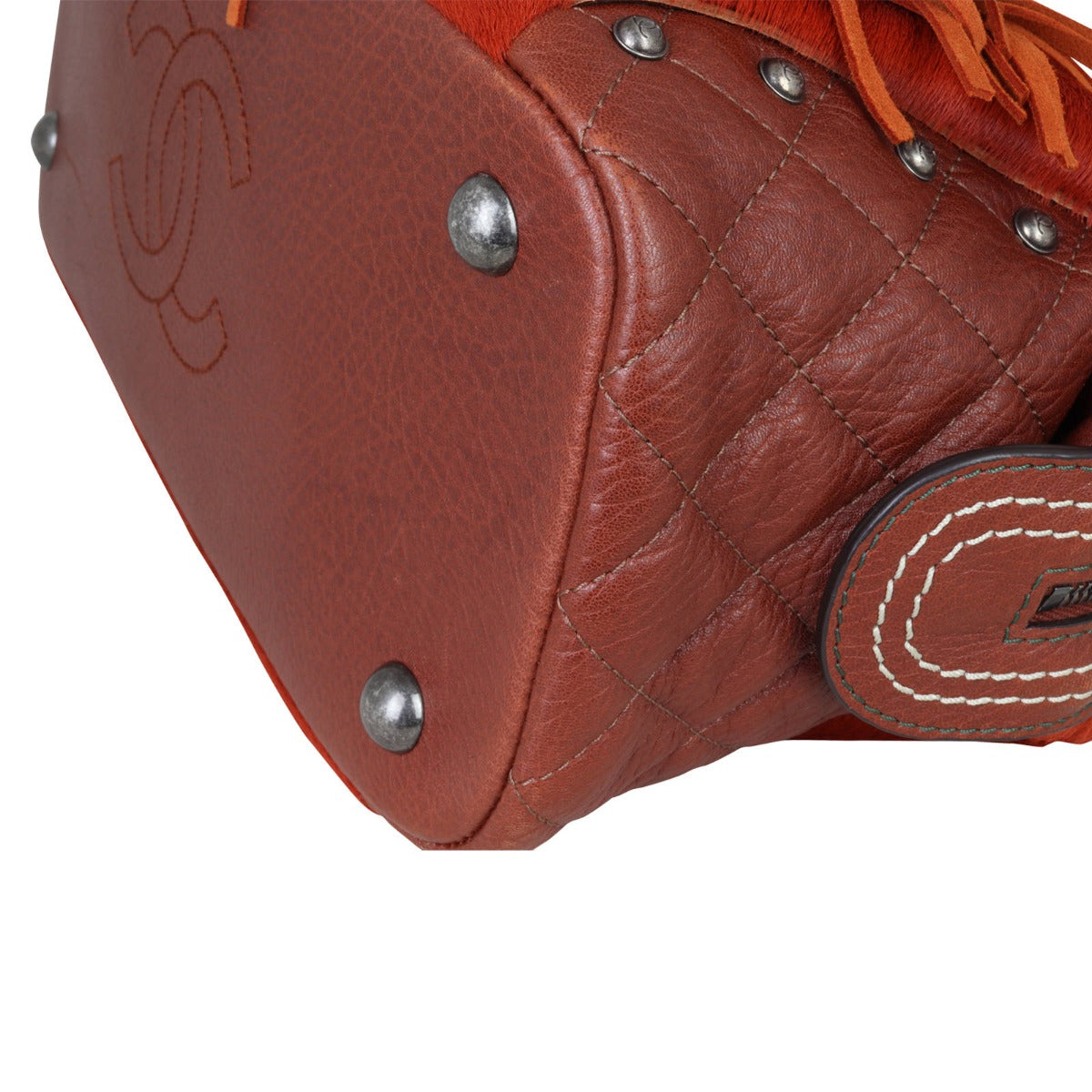 Chanel Pony Hair and Leather Paris-Dallas Bowling Fringe Bag | Burnt Orange