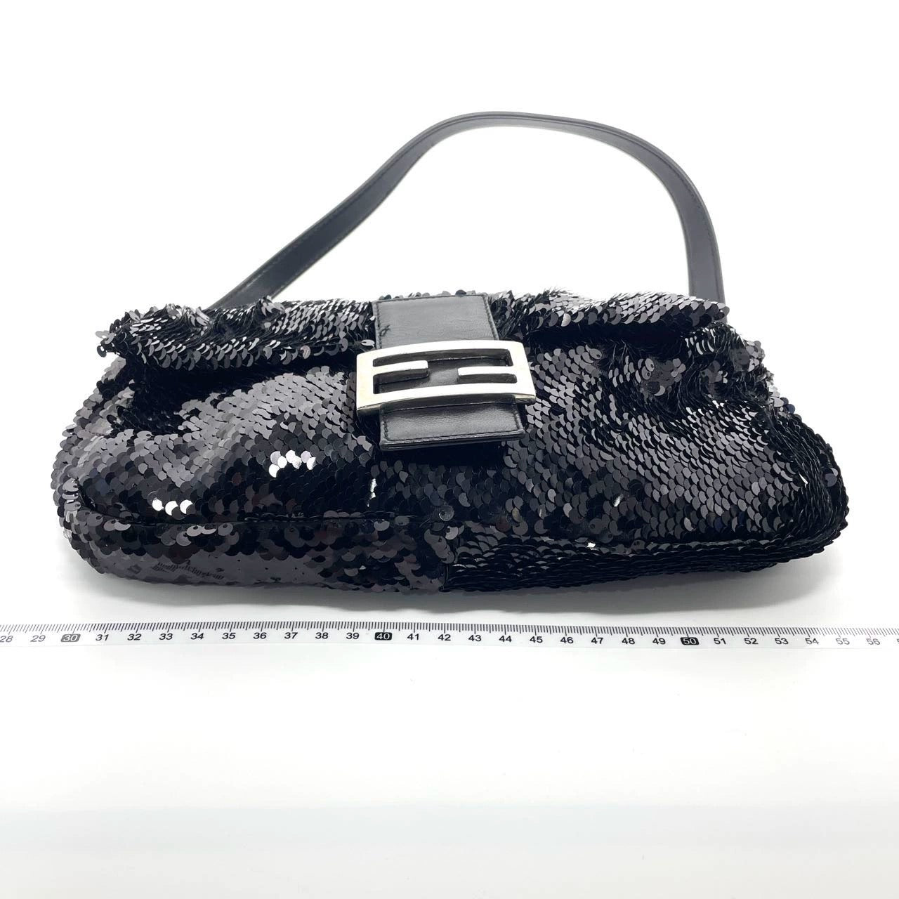 Fendi Baguette   Black Sequins and Leather