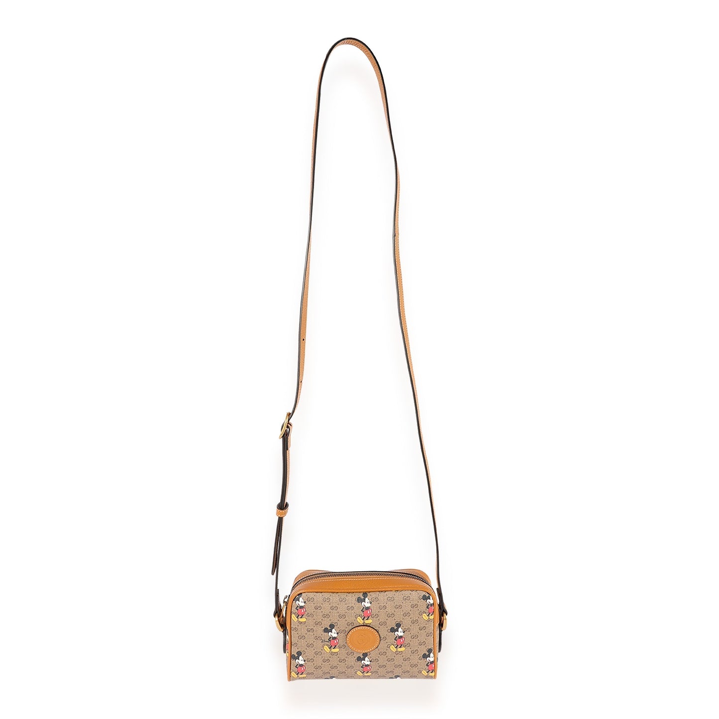 Gucci x Disney Vintage GG Supreme Mickey Mo  Shoulder Bag