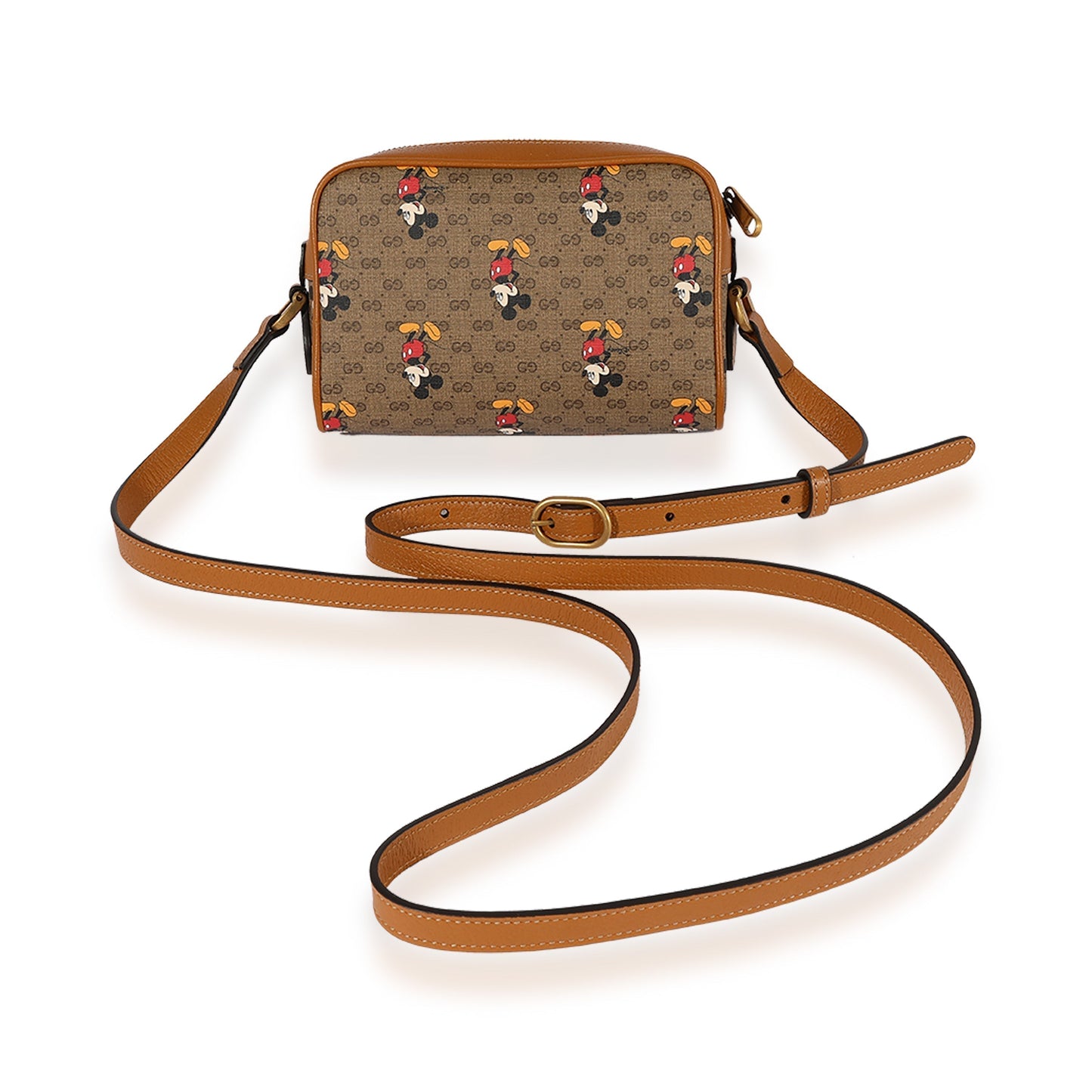 Gucci x Disney Vintage GG Supreme Mickey Mo  Shoulder Bag