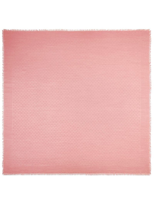 Gucci - GG jacquard shawl - women - Wool/Silk - One Size - PINK