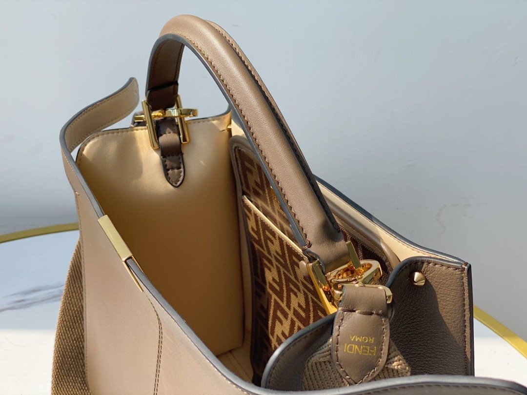 FI Top Quality X-Lite Tote MeTop Qualityum Light Brown Bag For Woman 30cm/12in