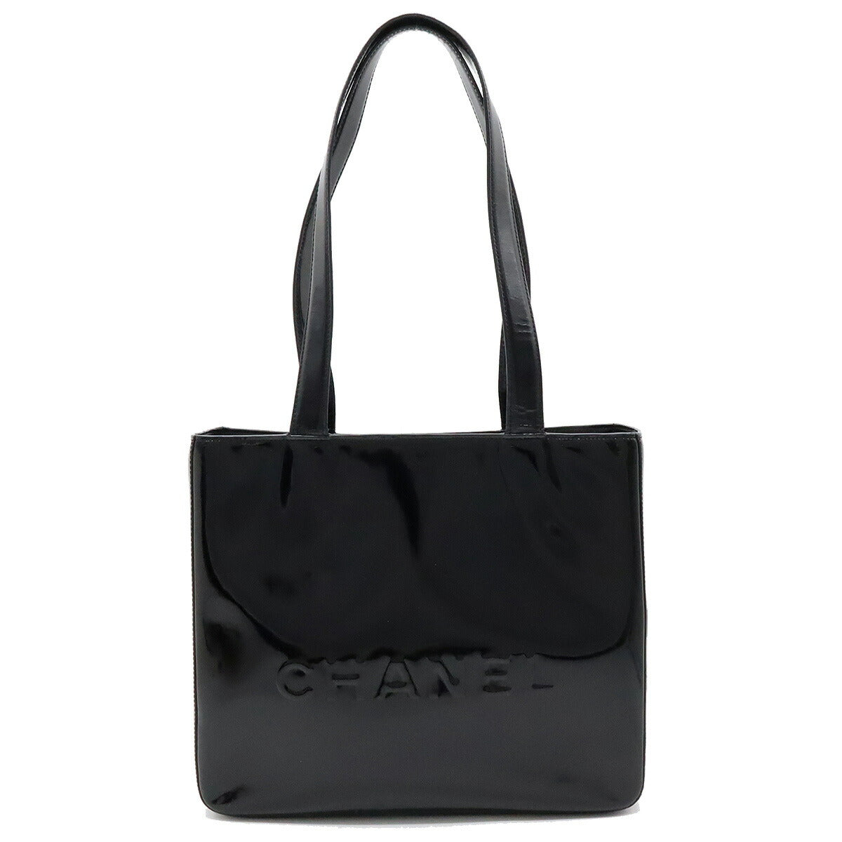 Chanel Coco Mark Logo Patent Tote Bag