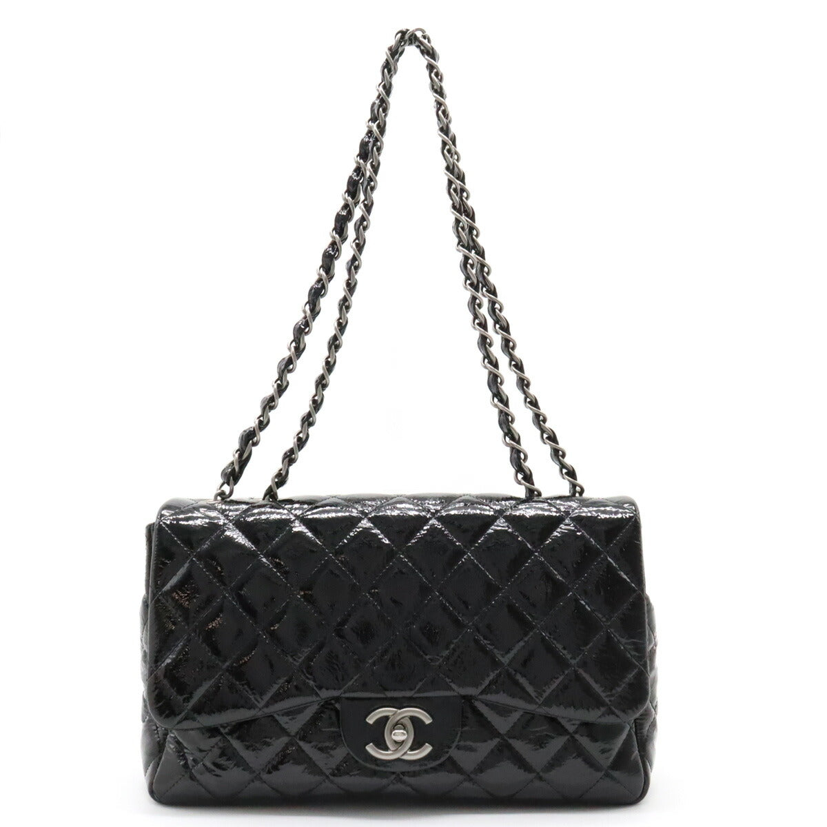 Chanel Matelassé30 Patent Leather Shoulder Bag