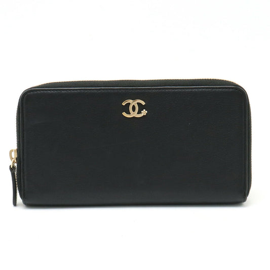 Chanel Lucky Flower Leather Long Wallet