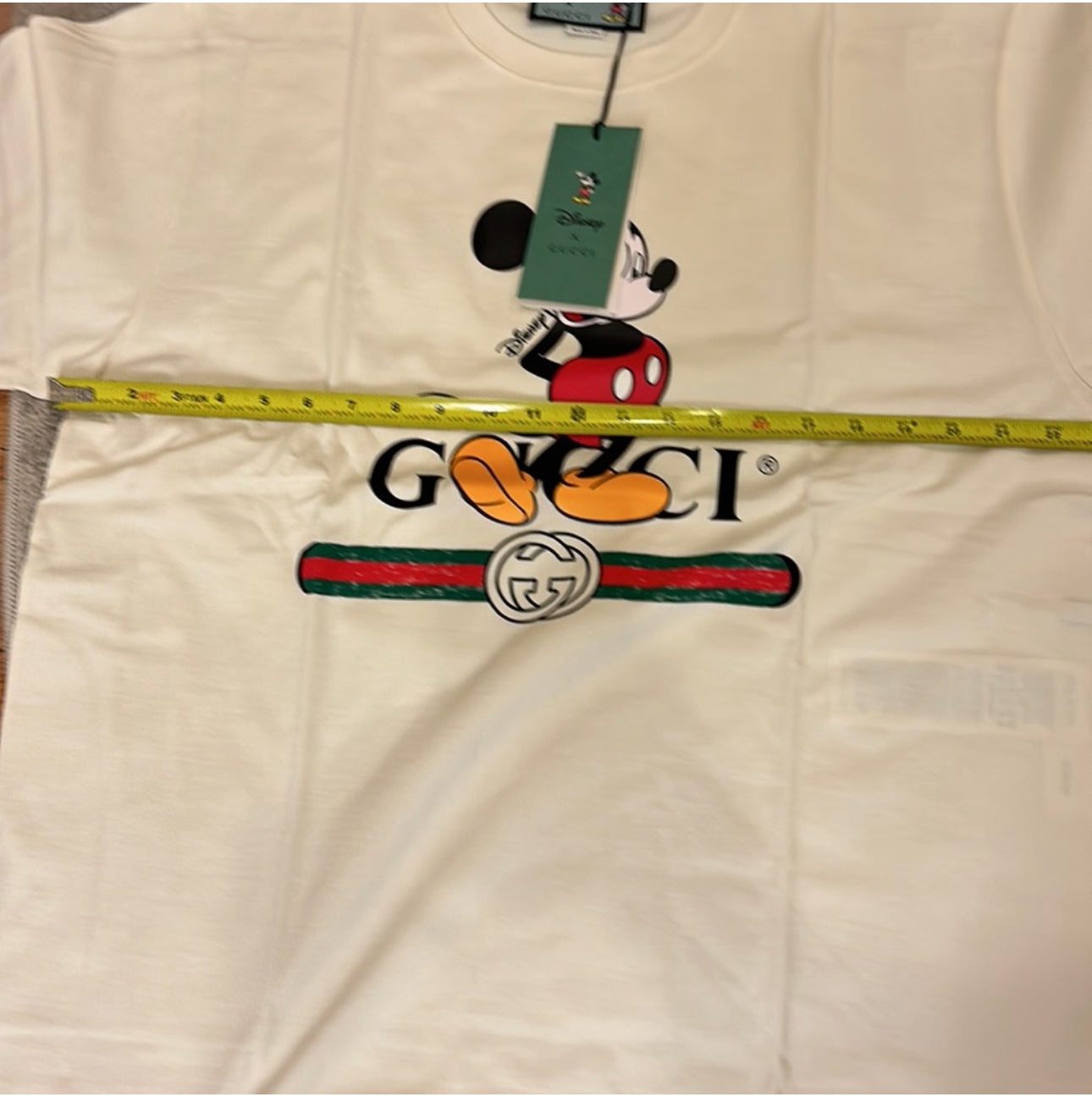 Gucci x Disney Oversized Mickey Mo  Cotton White T-Shirt