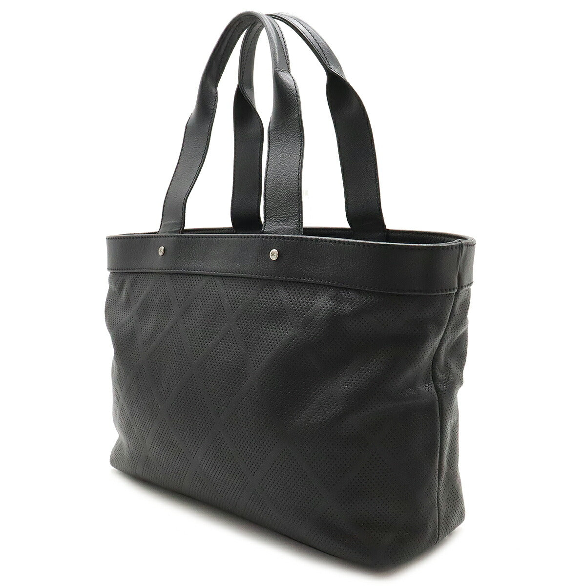 Chanel Coco Mark Mesh Leather Tote Bag A33936