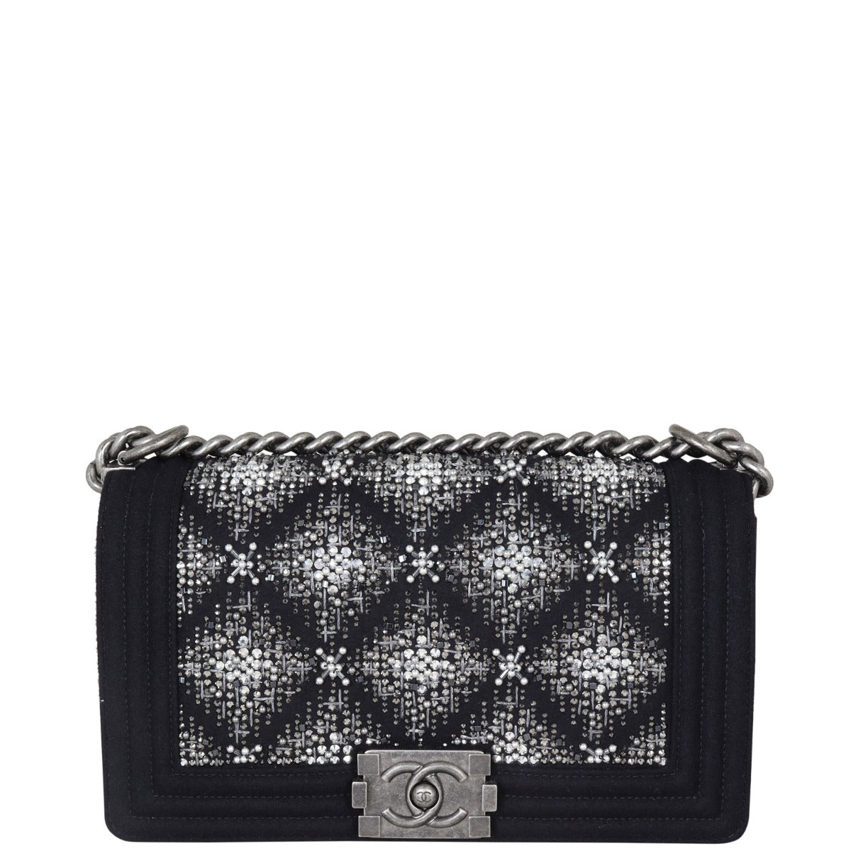 Chanel Boy Old Medium Embroidered