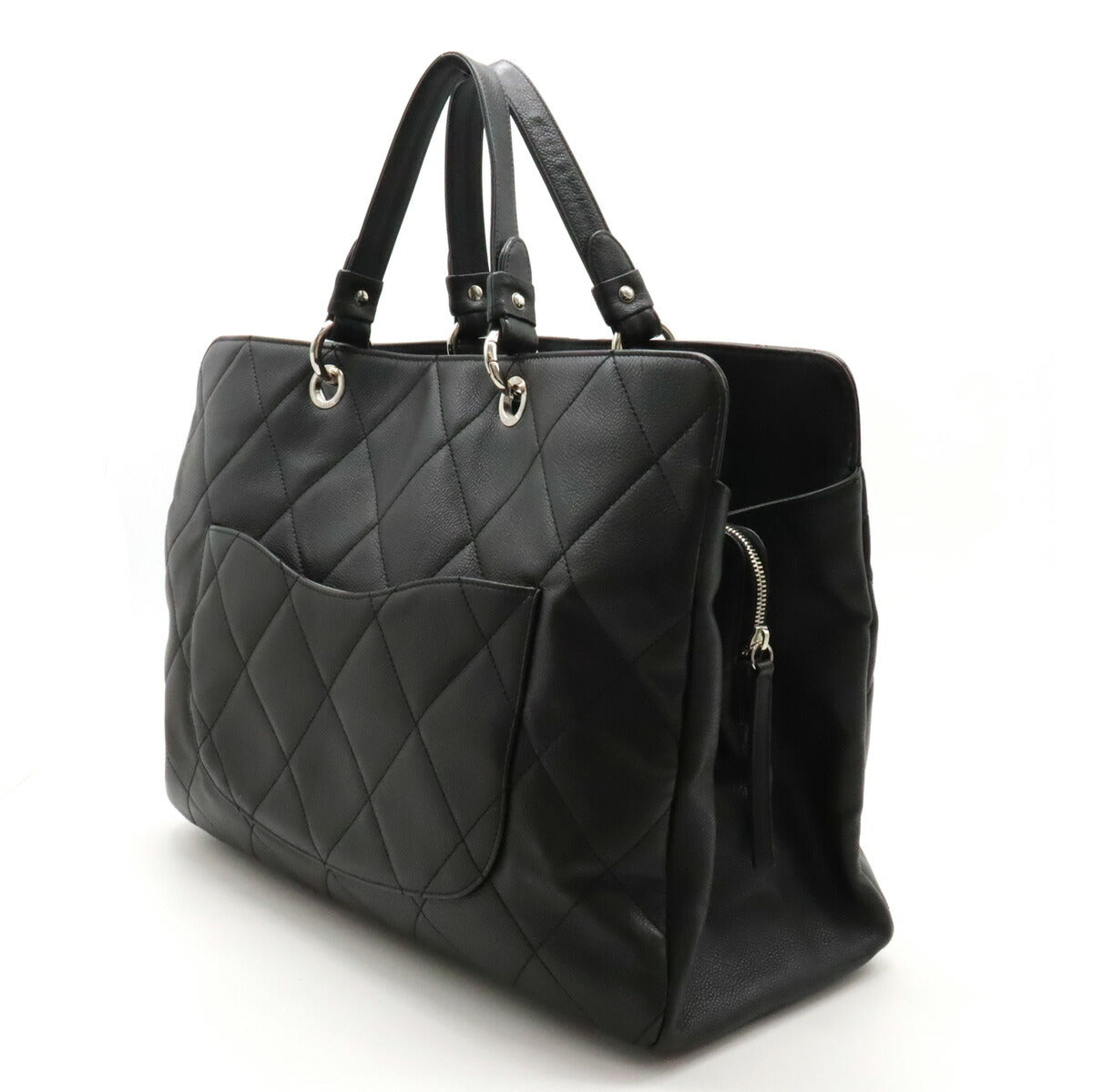 Chanel Caviar Skin Matelasse Coco Mark Tote Bag A46886