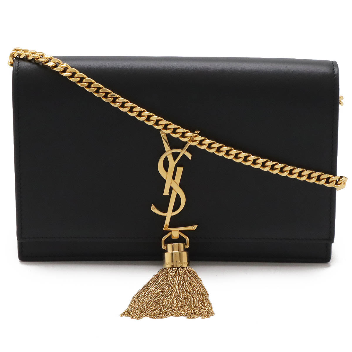Saint Laurent Paris Leather Kate Tassel 2way Chain Wallet 452159