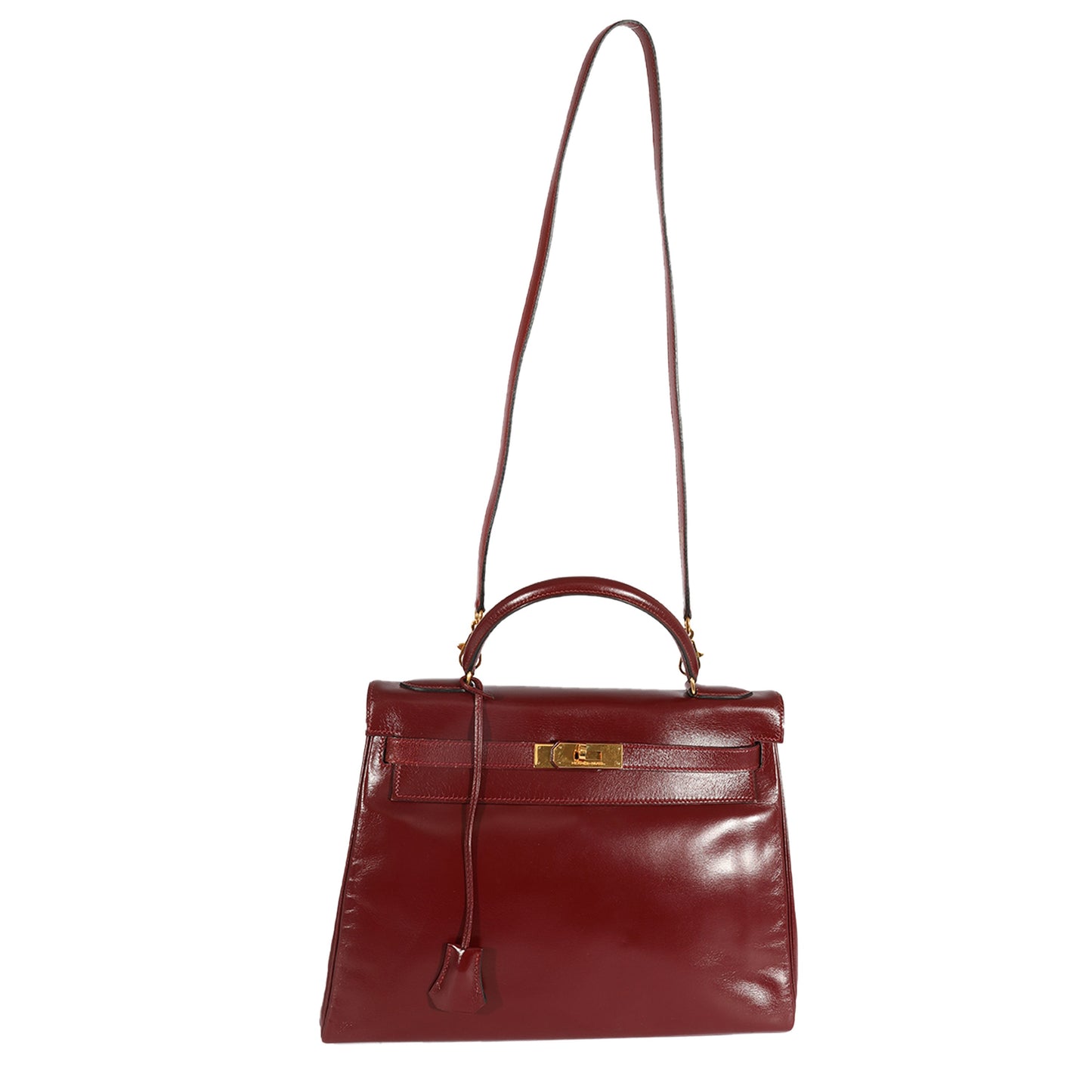 Hermes Kelly 32   Bordeaux Box