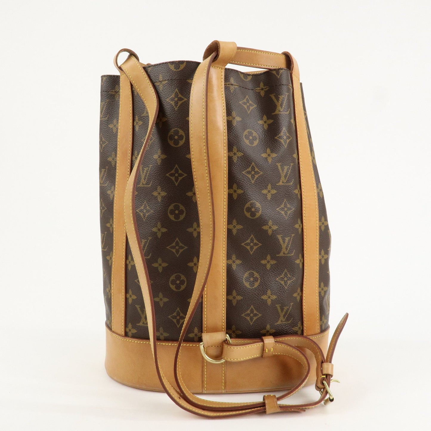 Louis Vuitton Monogram Randonnee PM Laundry Bag Brown M42243  d