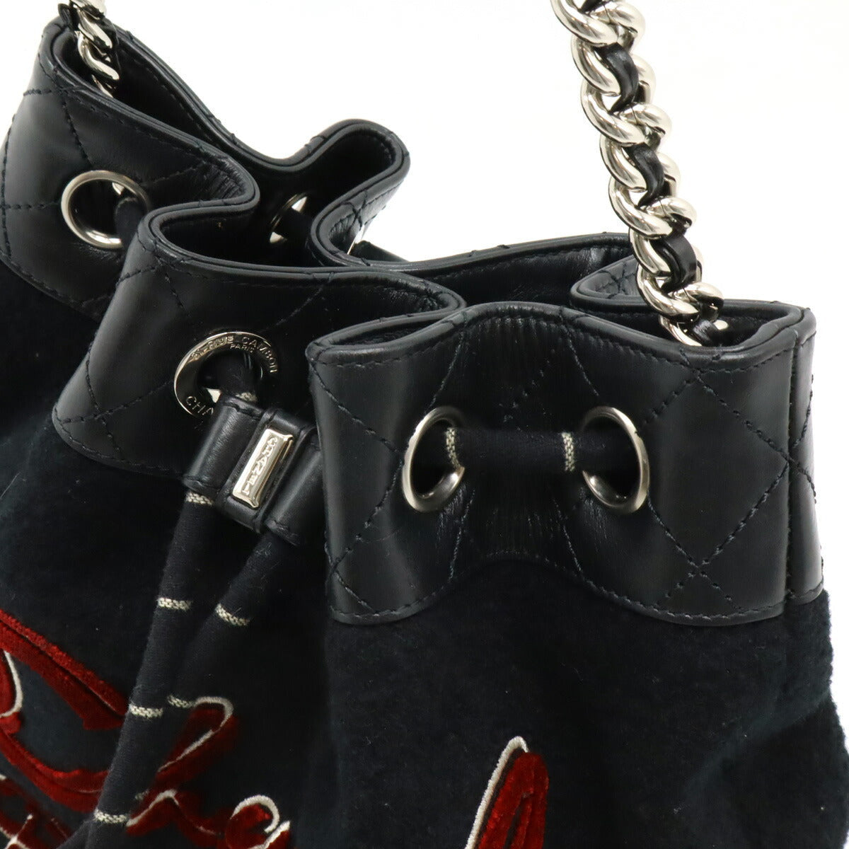 Chanel Matelassé Wool Leather Shoulder Bag