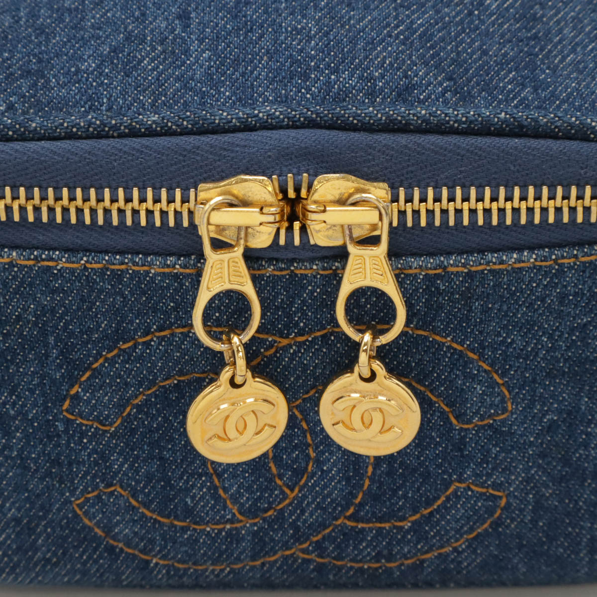 Chanel Coco Mark Denim Vanity Bag