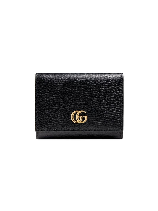 Gucci - GG Marmont leather wallet - women - Leather/metal - One Size - Black