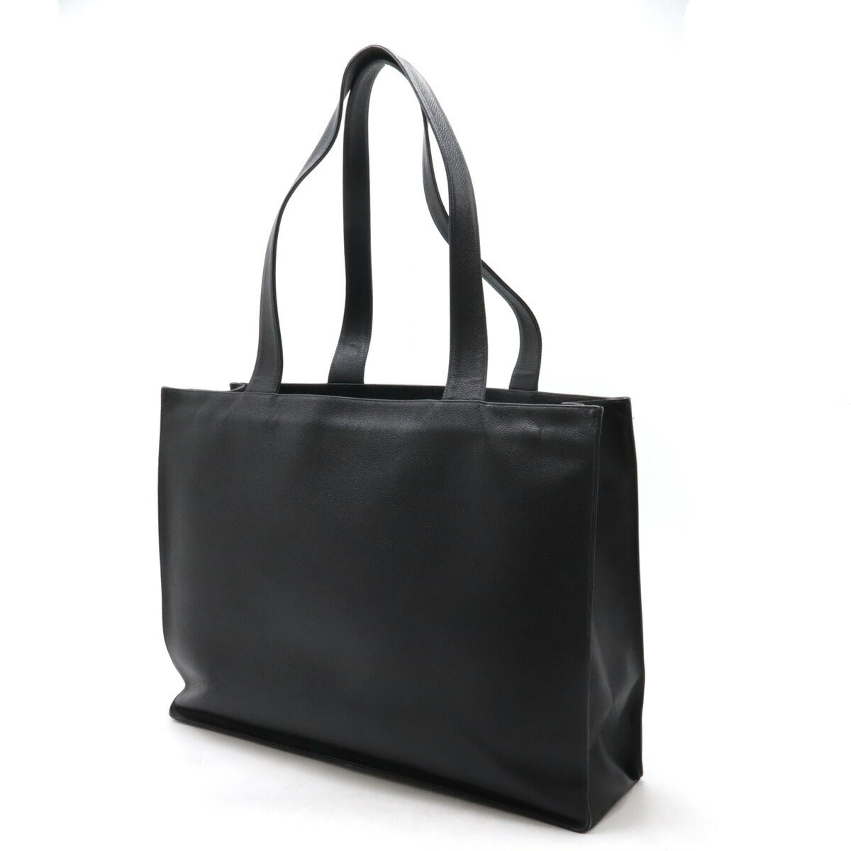 Chanel Caviar Skin Coco Mark 2way Tote Bag Black Gold Hardware