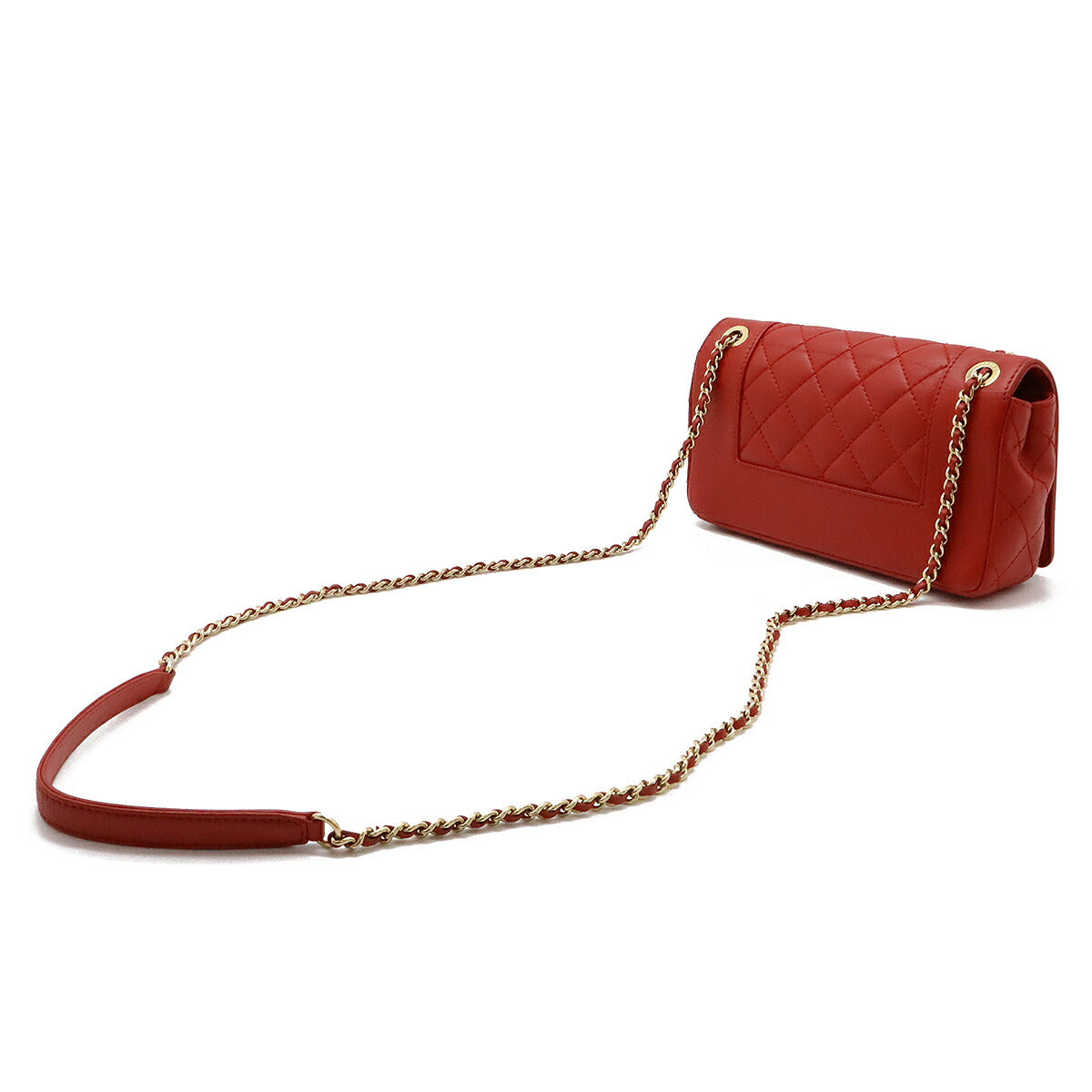 Chanel Leather Matelassé Coco Mark Chain Shoulder Bag