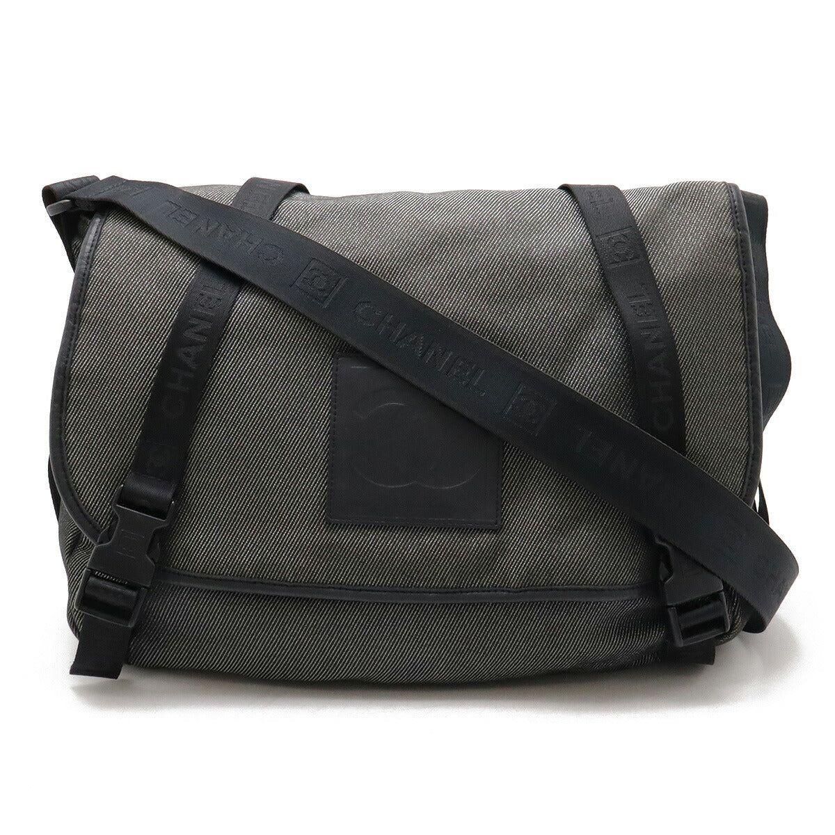 Chanel Canvas/Leather Sports Line Shoulder Bag A31234