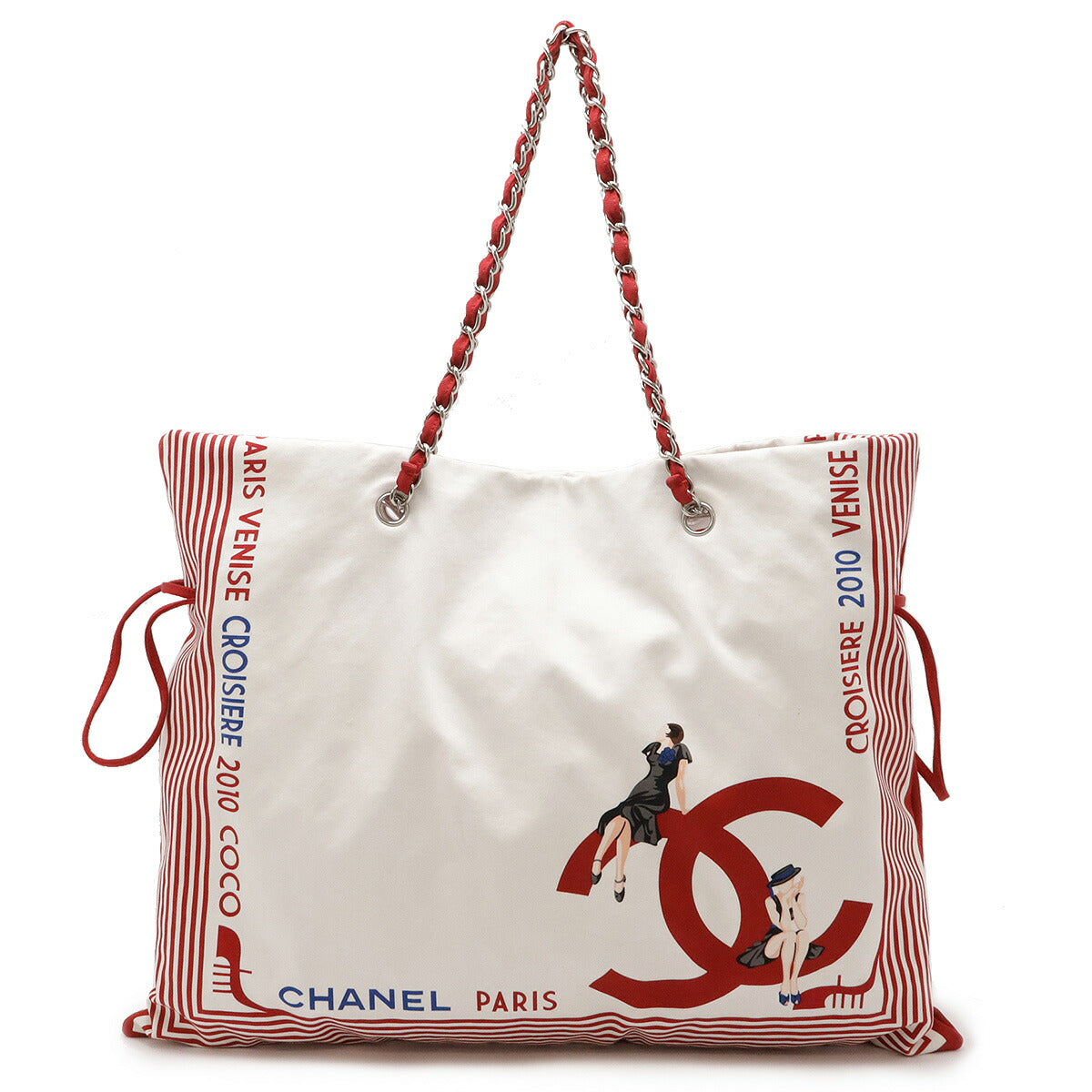 Chanel Canvas Venetian Collection 2way Bag White A47970