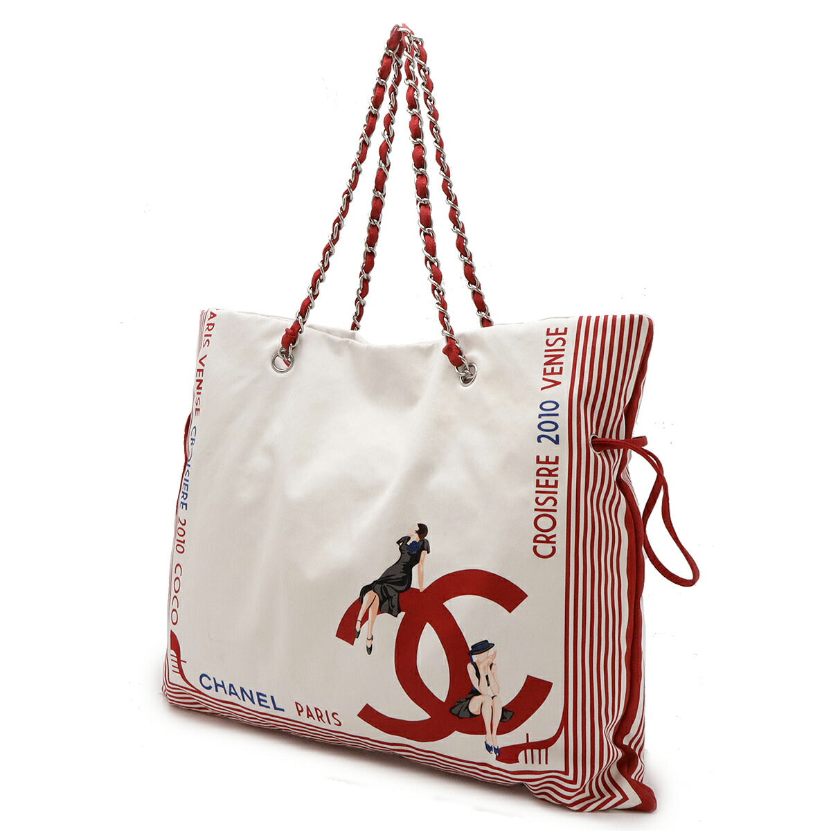 Chanel Canvas Venetian Collection 2way Bag White A47970