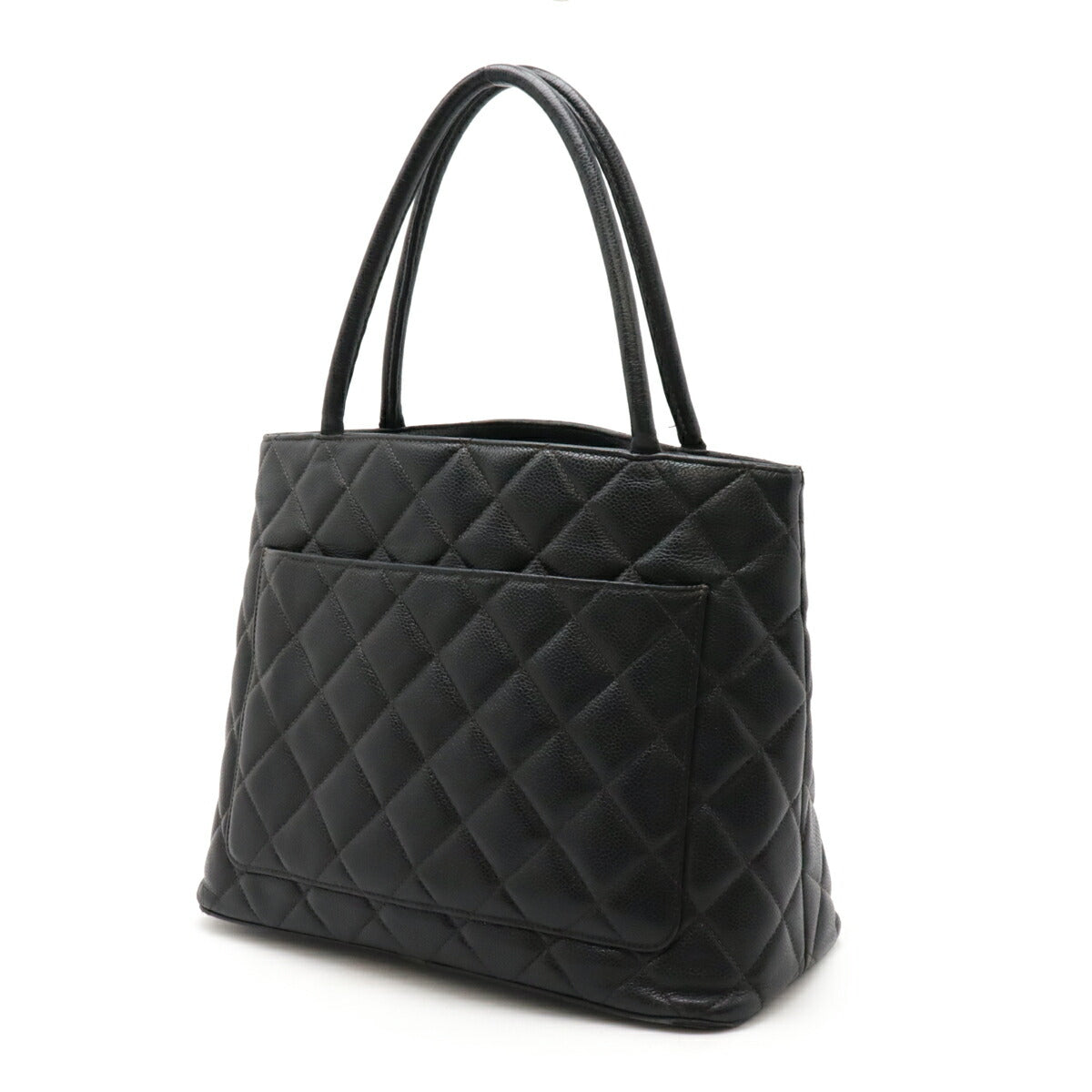 Chanel Caviar Skin Matelasse Coco Mark Reissue 2way Tote Bag A01804