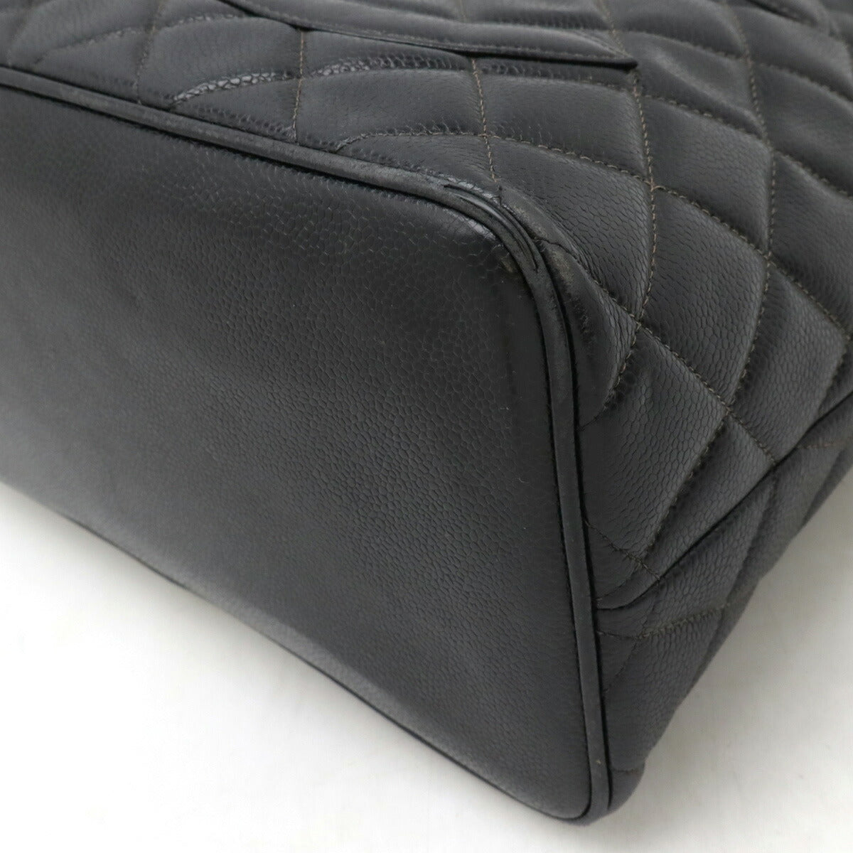Chanel Caviar Skin Matelasse Coco Mark Reissue 2way Tote Bag A01804