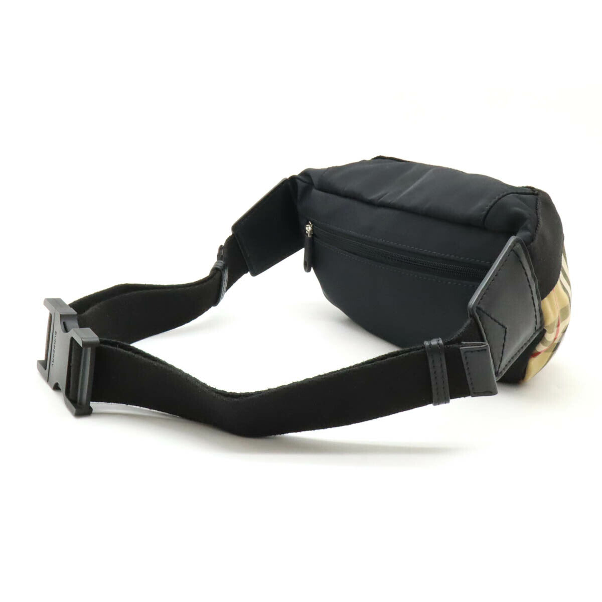 Burberry Nylon/Leather   Check 2way Waist Bag 8026557