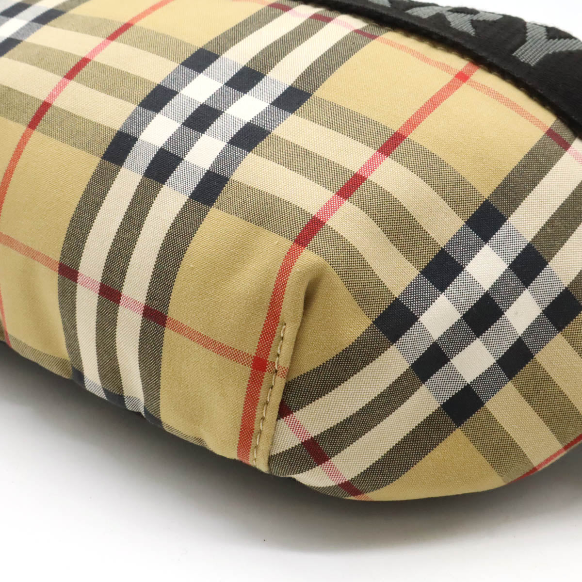 Burberry Nylon/Leather   Check 2way Waist Bag 8026557