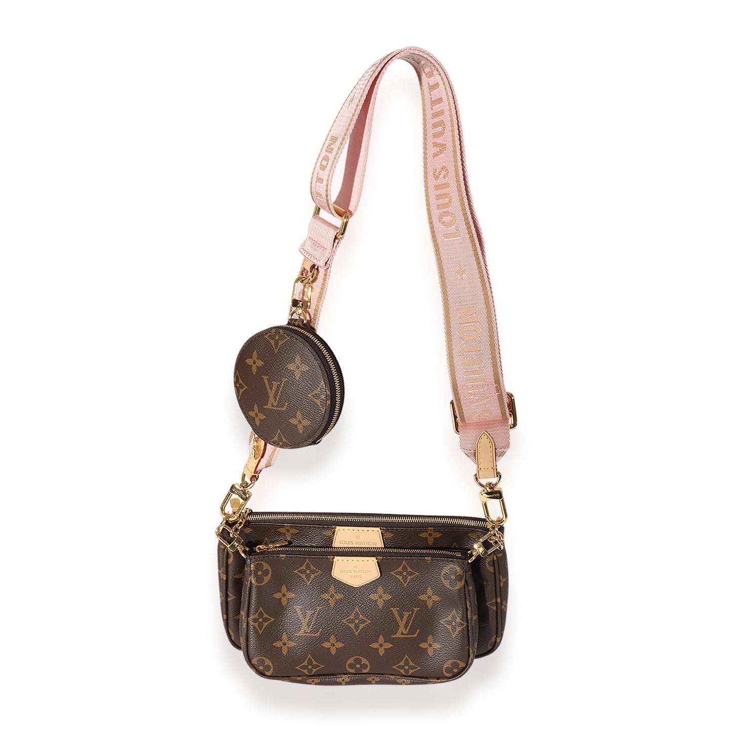 Louis Vuitton  Monogram Canvas & Rose Clair Multi-Pochette Accessoires