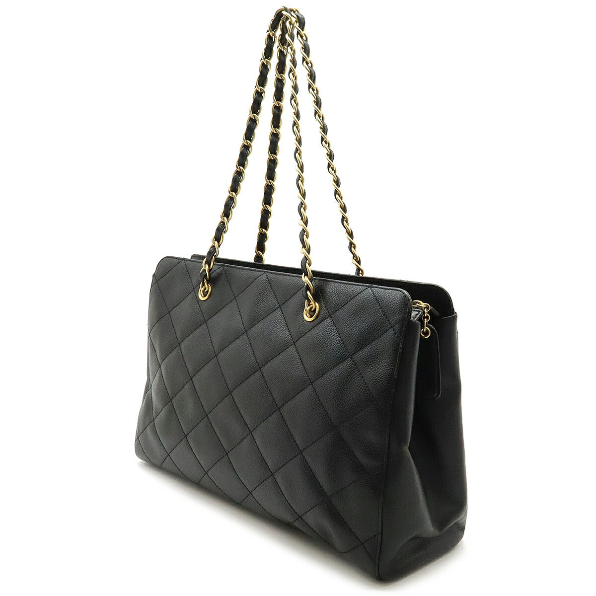 Chanel Caviar Skin Matelasse Coco Mark 2way Tote Bag