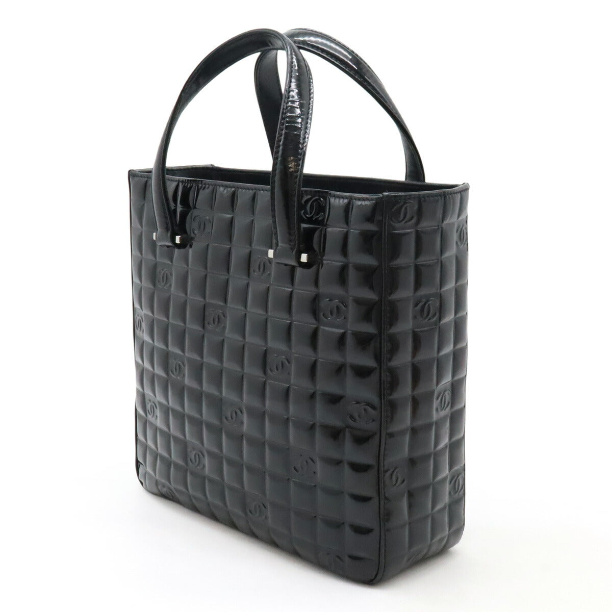Chanel Choco Bar Patent Leather Tote Bag