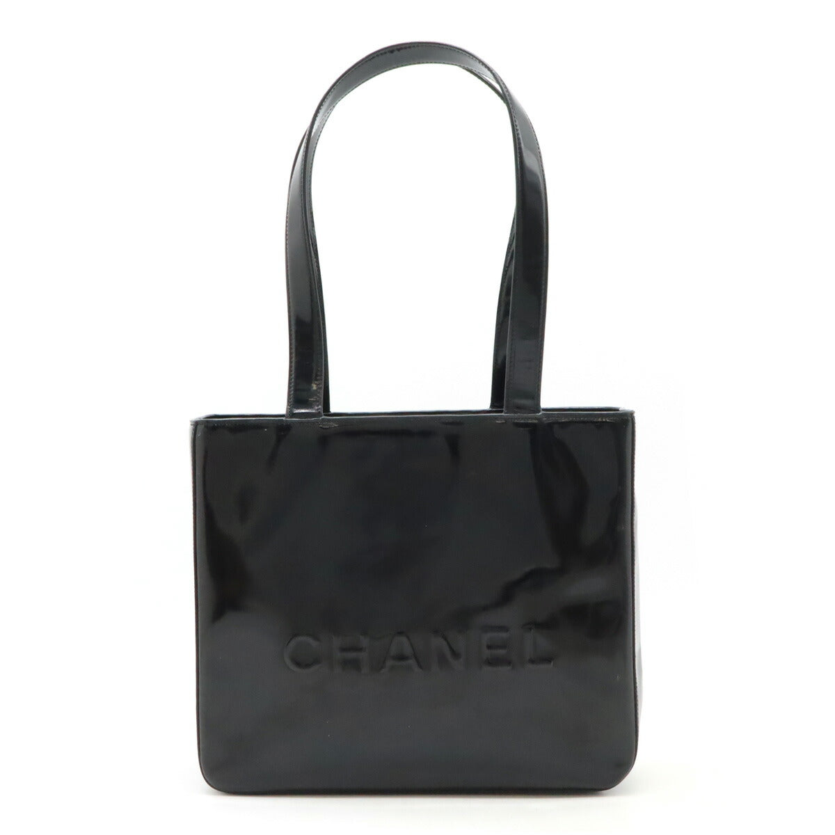 Chanel Logo Patent Leather 2way Bag