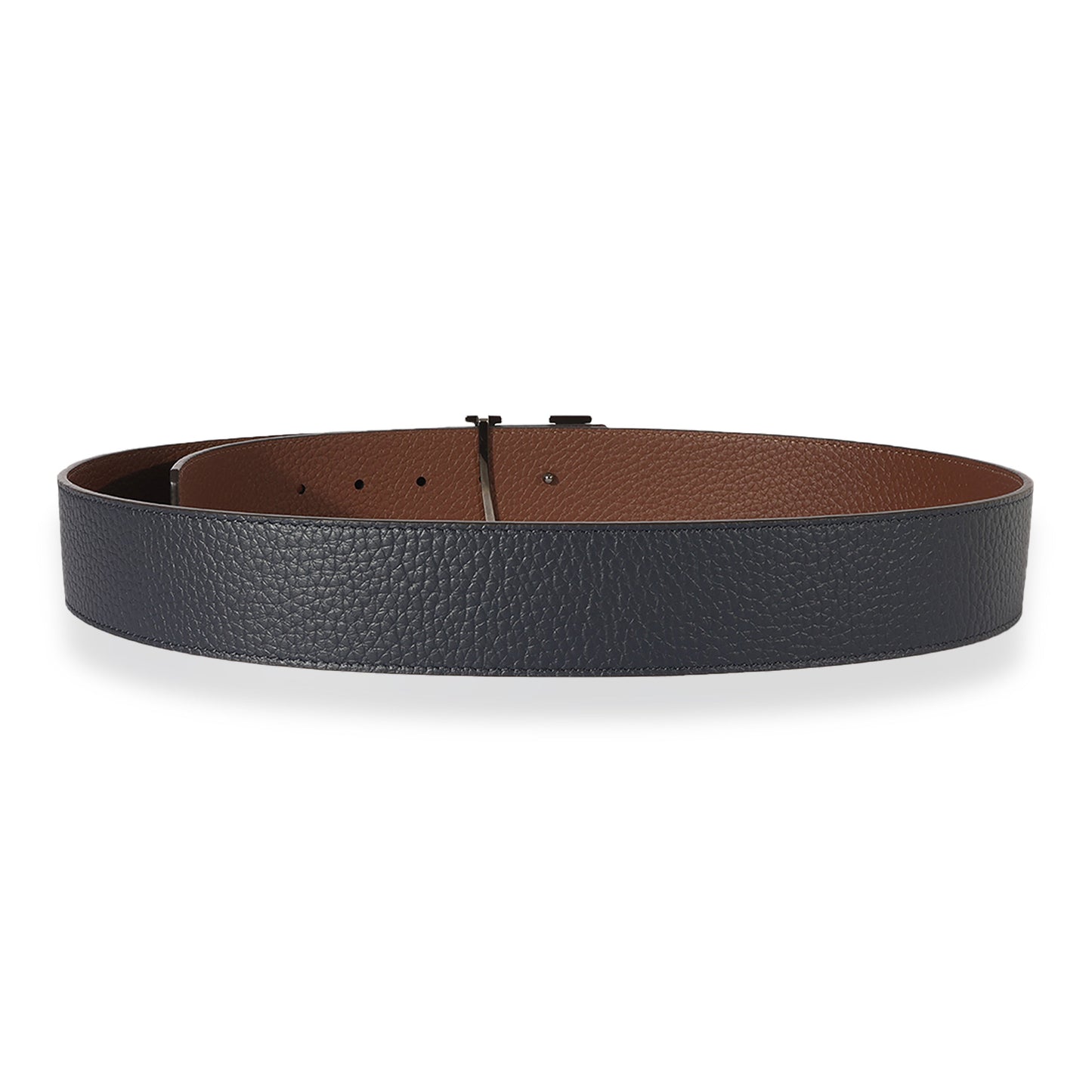 Louis Vuitton  Black Leather Tilt Monogram Belt 44/90