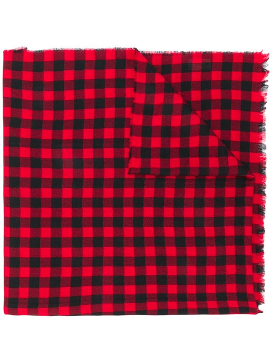 Gucci - appliqué scarf - men - Polyester/Wool/Cotton/Acrylic - One Size - Red