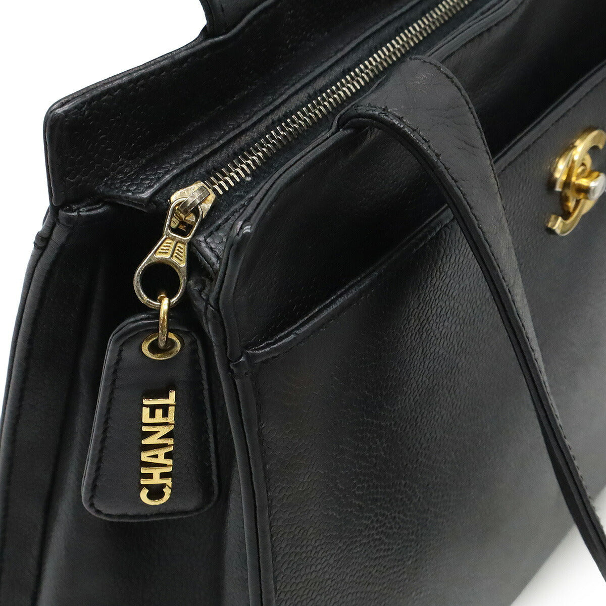 Chanel Coco Mark Caviarskin 2way Shoulder Bag