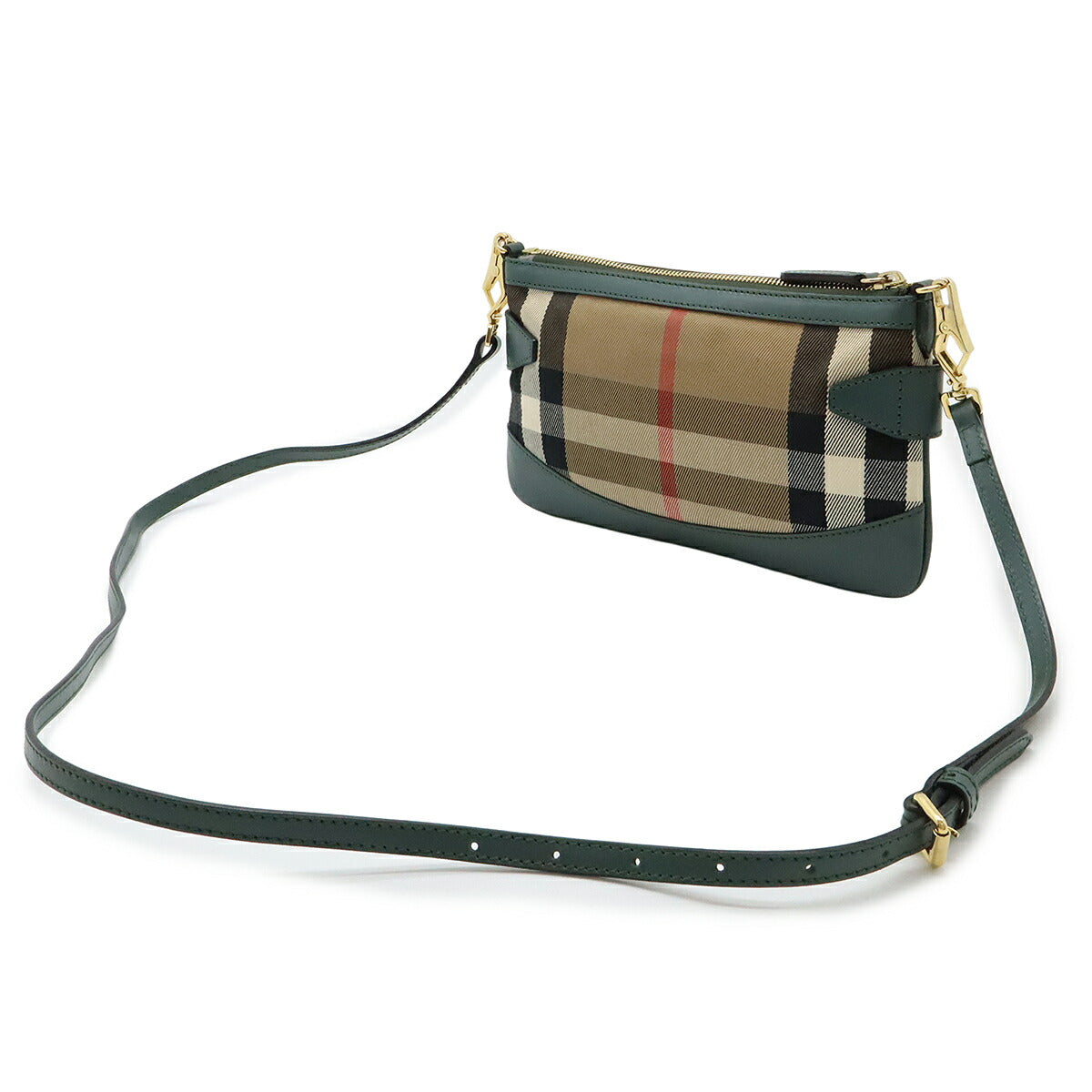Burberry Ho  Check Canvas Leather 2way Shoulder Bag