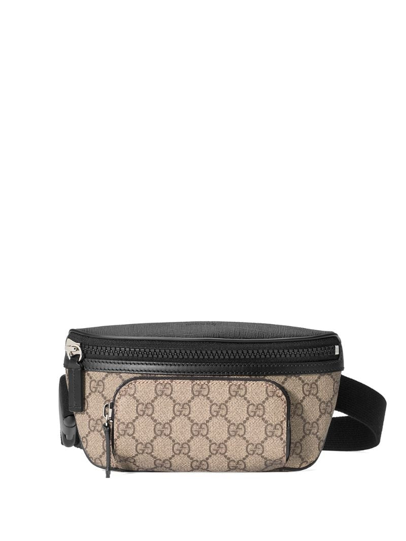 Gucci - GG Supreme belt bag - unisex - Rubber/Leather/Microfibre/Canvas - One Size - Neutrals
