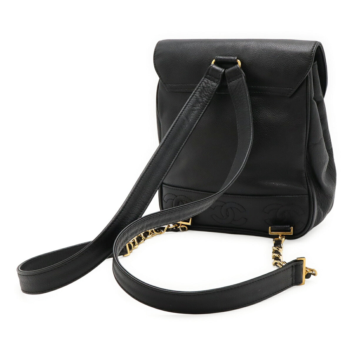 Chanel Triple Coco Caviar Leather Backpack