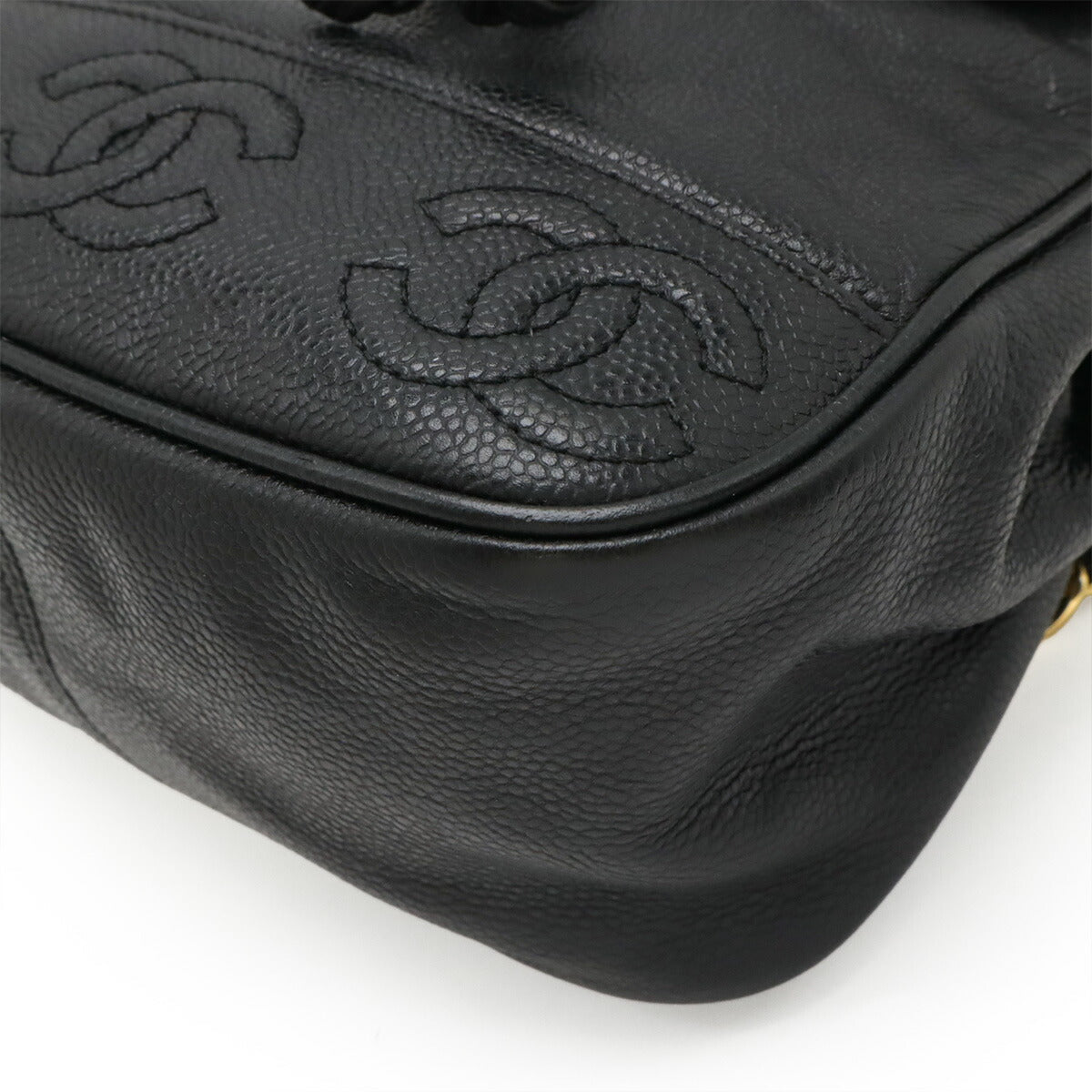 Chanel Triple Coco Caviar Leather Backpack