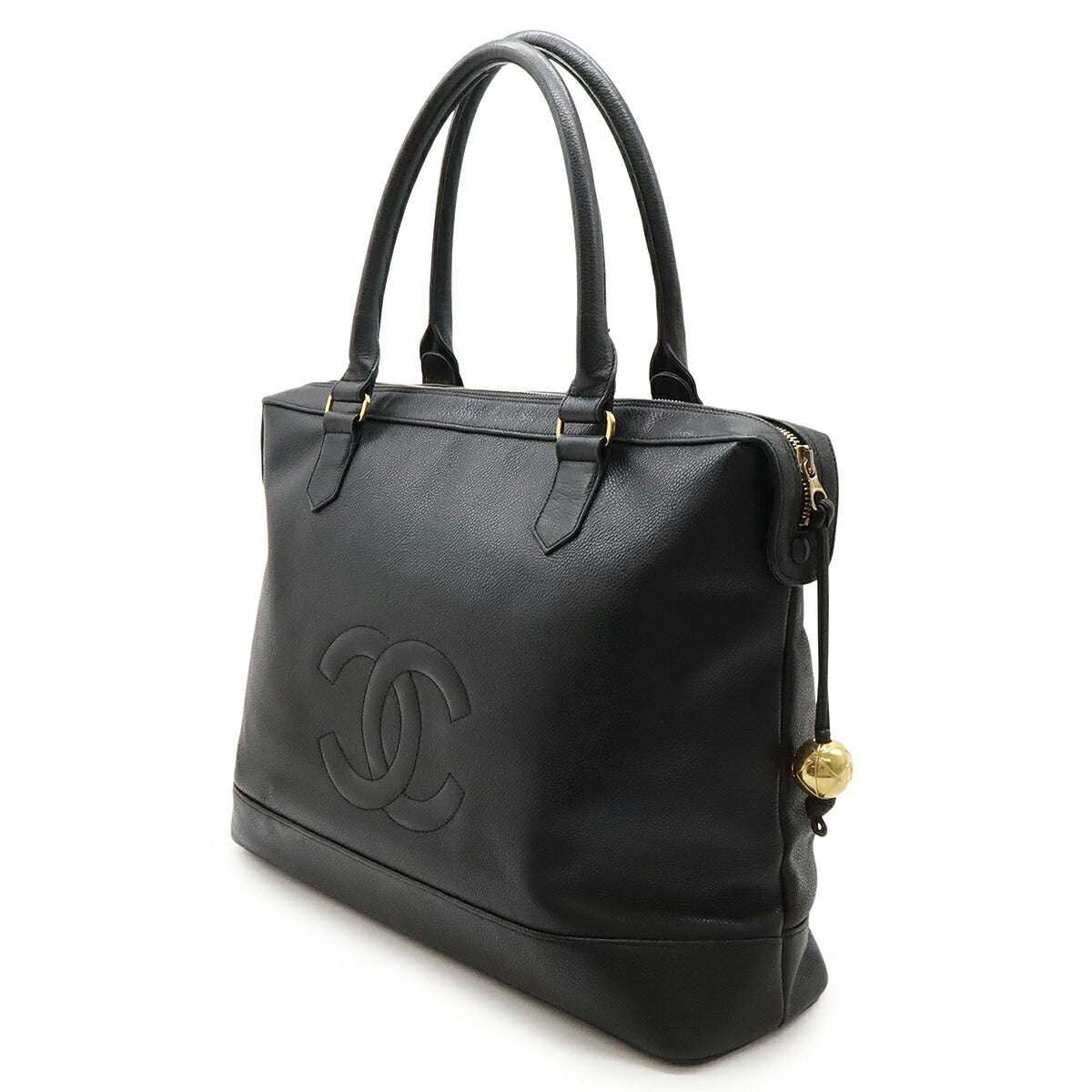 Chanel Coco Mark Caviar Tote Bag