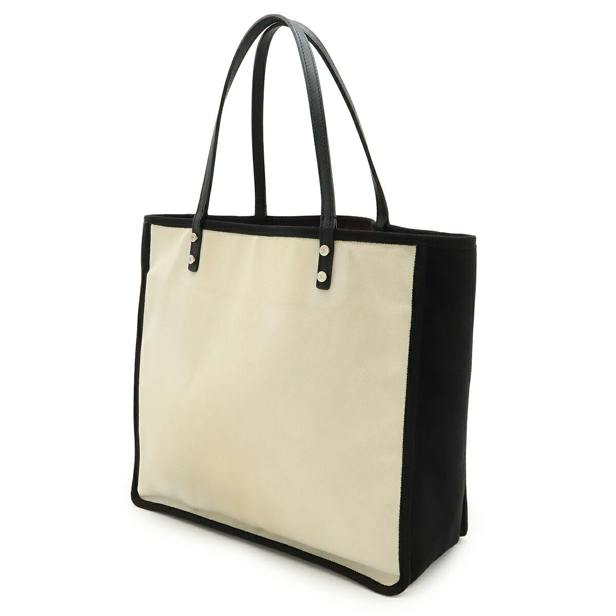 Chanel Canvas Leather 2way Tote Bag